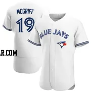 Fred Mcgriff Men's Toronto Blue Jays White Authentic Home Jersey