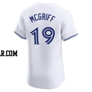 Fred Mcgriff Men's Toronto Blue Jays White Elite Home Jersey