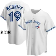 Fred Mcgriff Men's Toronto Blue Jays White Replica Home Jersey