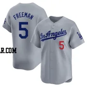 Freddie Freeman Men's Los Angeles Dodgers Gray Limited Away Jersey