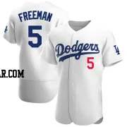 Freddie Freeman Men's Los Angeles Dodgers White Authentic Home Jersey