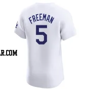 Freddie Freeman Men's Los Angeles Dodgers White Elite Home Jersey