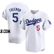 Freddie Freeman Men's Los Angeles Dodgers White Limited 2024 World Tour Seoul Series Home Jersey