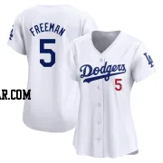 Freddie Freeman Women's Los Angeles Dodgers White Limited Home Jersey