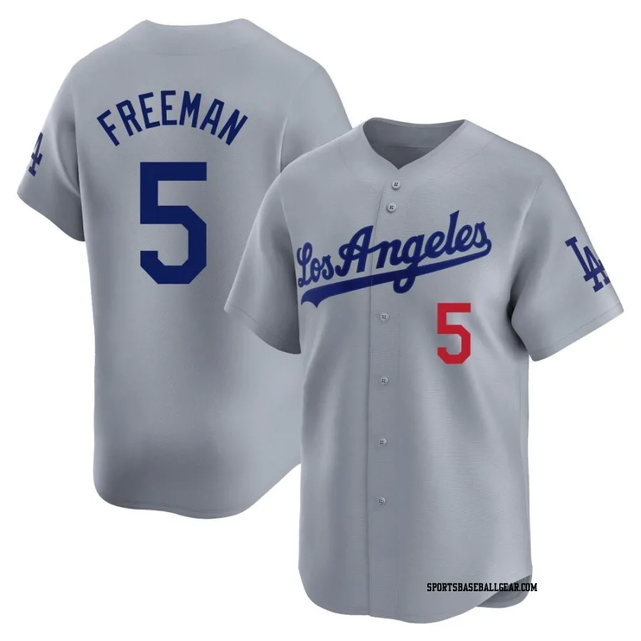 Freddie Freeman Youth Los Angeles Dodgers Gray Limited Away Jersey