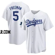 Freddie Freeman Youth Los Angeles Dodgers White Replica 2024 World Tour Seoul Series Home Jersey