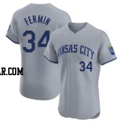 Freddy Fermin Men's Kansas City Royals Gray Elite Road Jersey