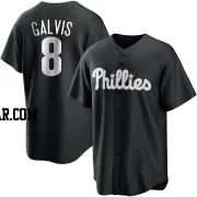 Freddy Galvis Men's Philadelphia Phillies Black/White Replica Jersey