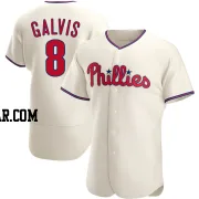 Freddy Galvis Men's Philadelphia Phillies Cream Authentic Alternate Jersey