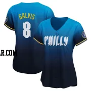 Freddy Galvis Women's Philadelphia Phillies Blue Limited 2024 City Connect Jersey