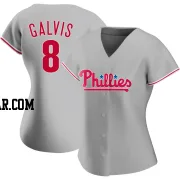 Freddy Galvis Women's Philadelphia Phillies Gray Replica Road Jersey