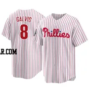 Freddy Galvis Youth Philadelphia Phillies White Replica 2022 World Series Home Jersey