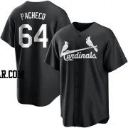 Freddy Pacheco Men's St. Louis Cardinals Black/White Replica Jersey