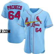 Freddy Pacheco Men's St. Louis Cardinals Light Blue Authentic Alternate Jersey