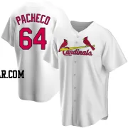 Freddy Pacheco Men's St. Louis Cardinals White Replica Home Jersey