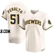 Freddy Peralta Youth Milwaukee Brewers Cream Limited Home Jersey