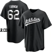 Freddy Tarnok Men's Oakland Athletics Black/White Replica Jersey