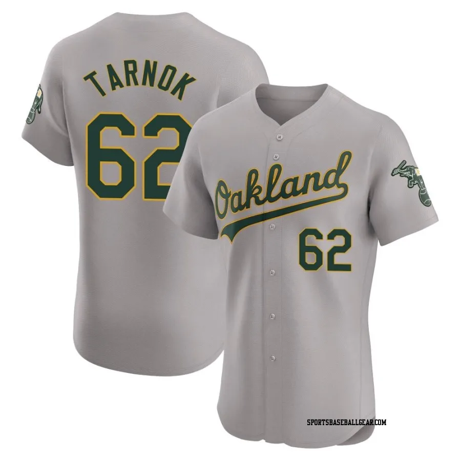 Freddy Tarnok Men's Oakland Athletics Gray Elite Road Jersey