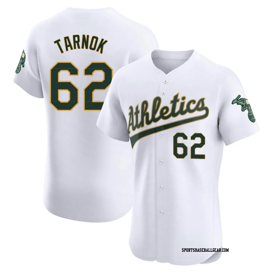 Freddy Tarnok Men's Oakland Athletics White Elite Home Jersey