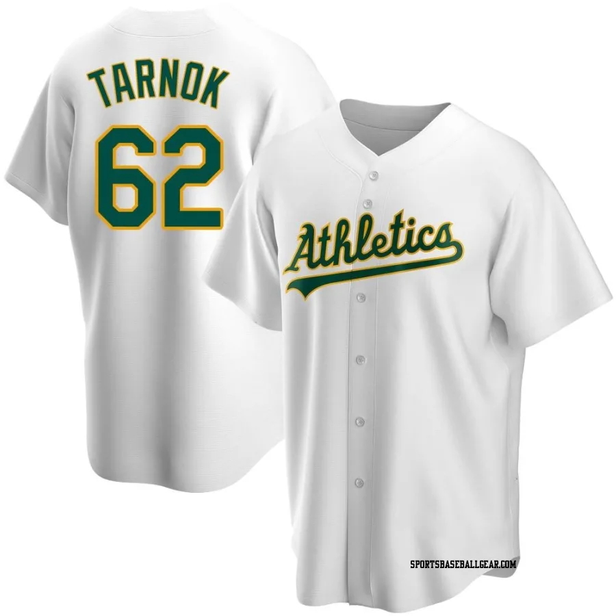 Freddy Tarnok Men's Oakland Athletics White Replica Home Jersey