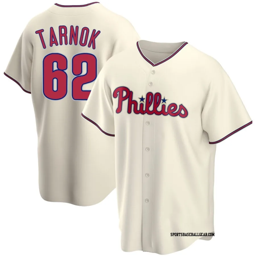 Freddy Tarnok Men's Philadelphia Phillies Cream Replica Alternate Jersey