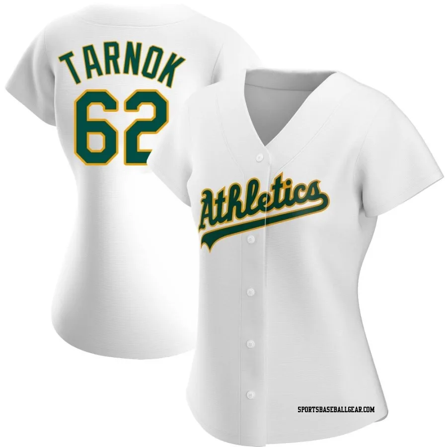 Freddy Tarnok Women's Oakland Athletics White Authentic Home Jersey