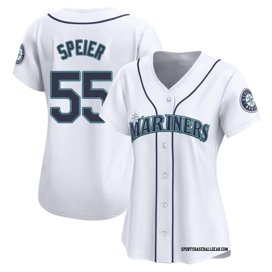 Gabe Speier Women's Seattle Mariners White Limited Home Jersey