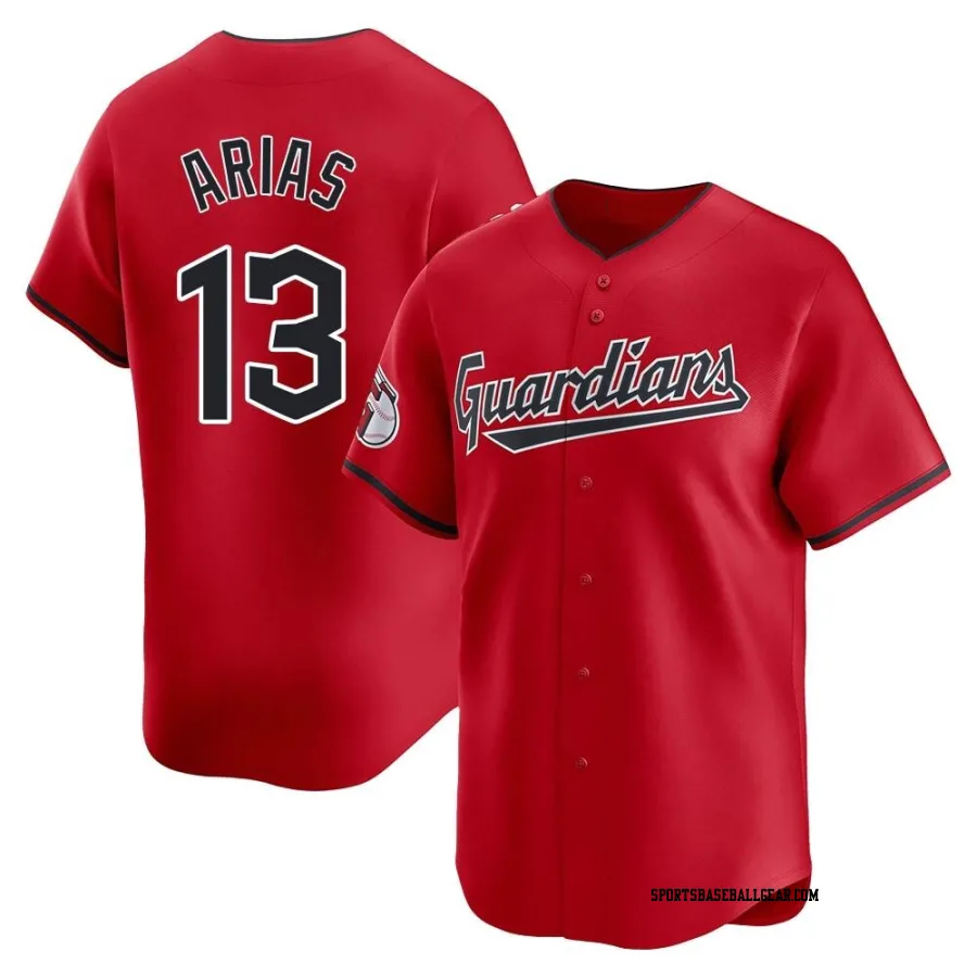 Gabriel Arias Men's Cleveland Guardians Red Limited Alternate Jersey