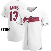 Gabriel Arias Men's Cleveland Guardians White Authentic Home Jersey