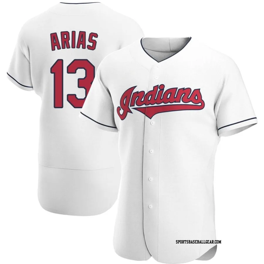 Gabriel Arias Men's Cleveland Guardians White Authentic Home Jersey