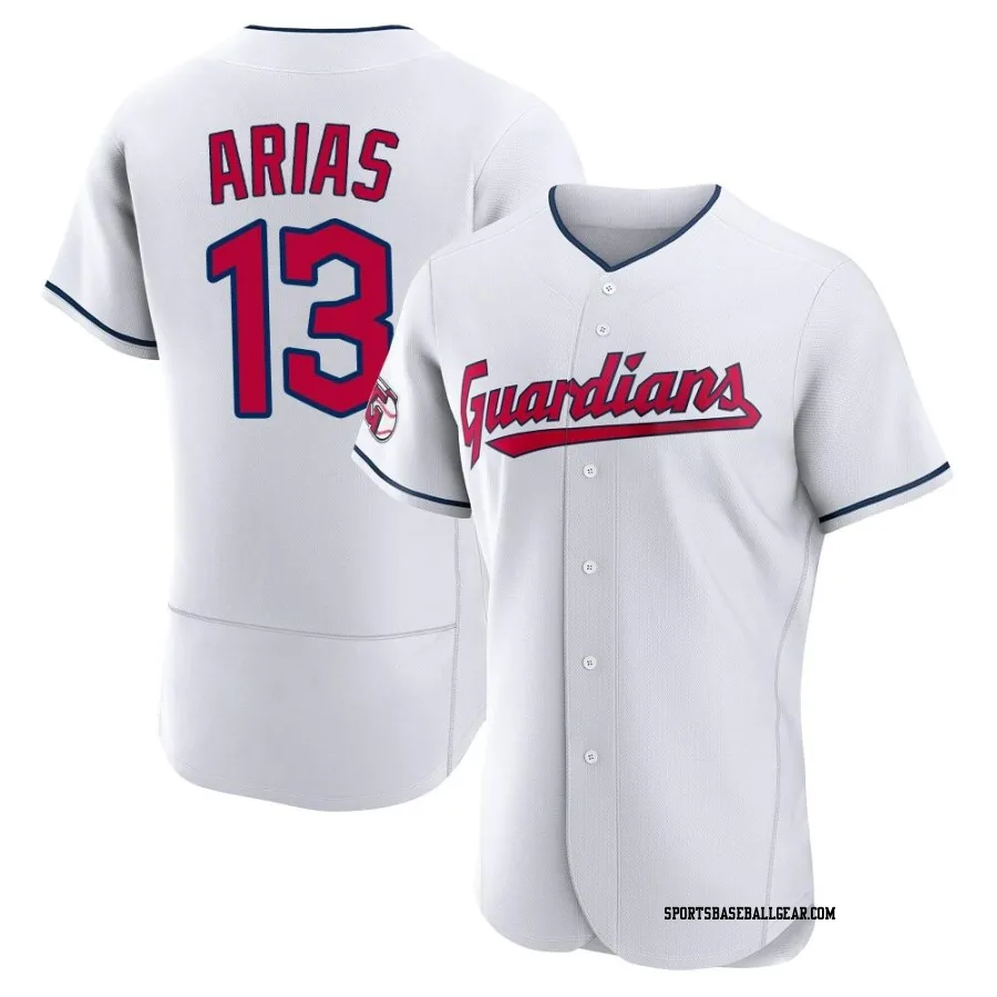 Gabriel Arias Men's Cleveland Guardians White Authentic Home Jersey