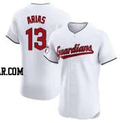 Gabriel Arias Men's Cleveland Guardians White Elite Home Jersey