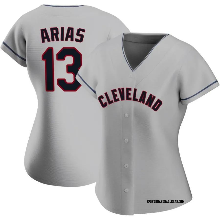 Gabriel Arias Women's Cleveland Guardians Gray Authentic Road Jersey