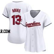 Gabriel Arias Women's Cleveland Guardians White Limited Home Jersey