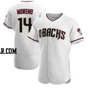 Gabriel Moreno Men's Arizona Diamondbacks White/Crimson Authentic Home Jersey