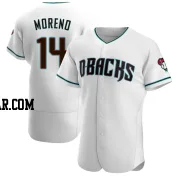 Gabriel Moreno Men's Arizona Diamondbacks White/Teal Authentic Alternate Jersey