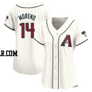 Gabriel Moreno Women's Arizona Diamondbacks White Limited Home Jersey