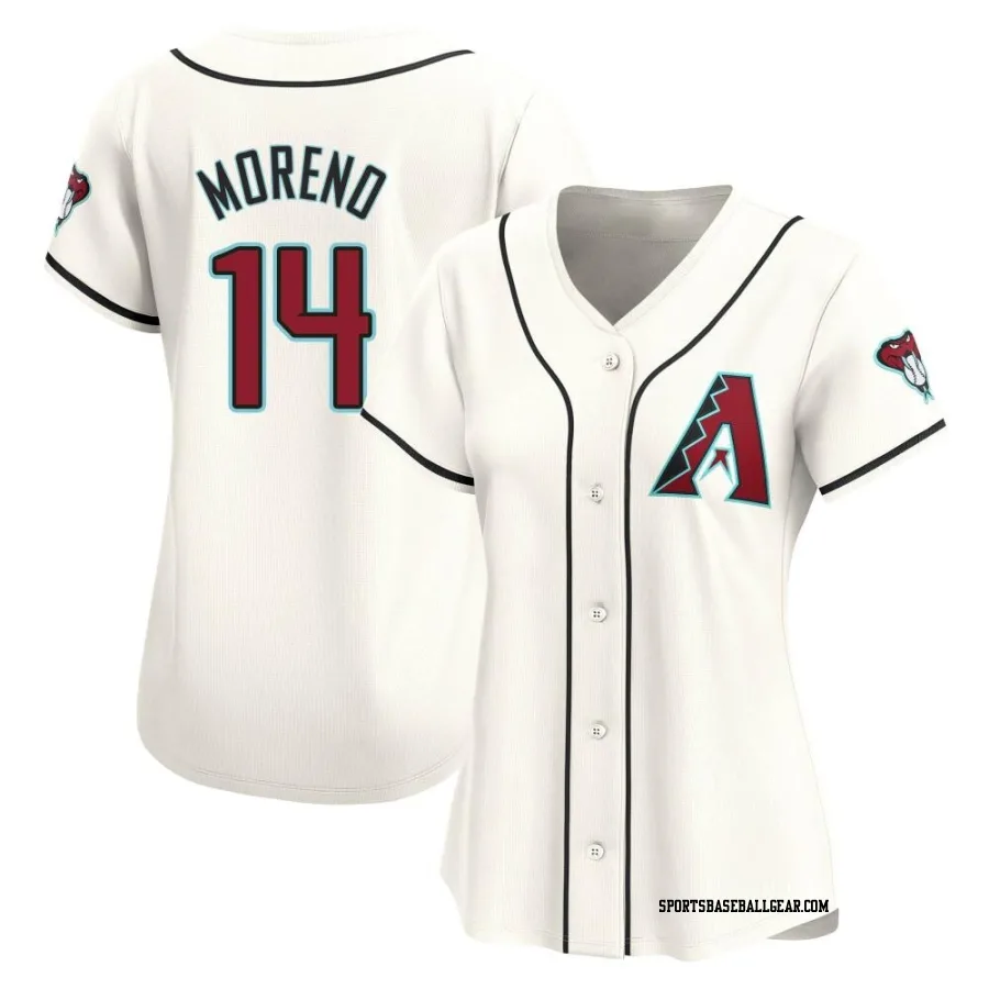 Gabriel Moreno Women's Arizona Diamondbacks White Limited Home Jersey