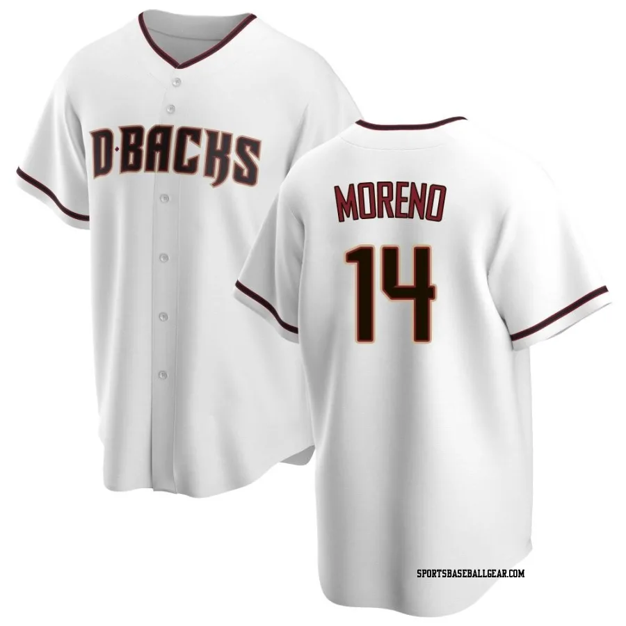 Gabriel Moreno Youth Arizona Diamondbacks White Replica Home Jersey