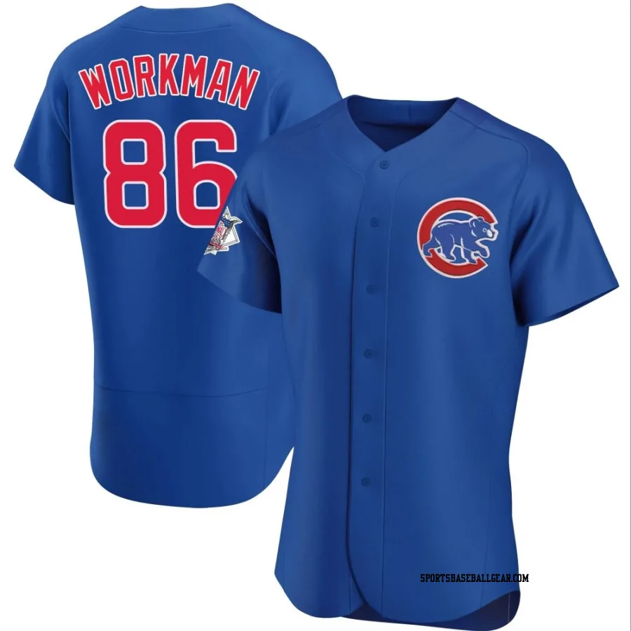 Gage Workman Men's Chicago Cubs Royal Authentic Alternate Jersey