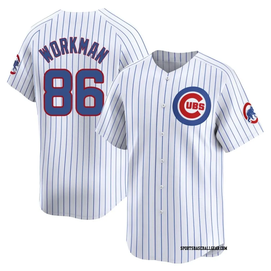 Gage Workman Men's Chicago Cubs White Limited Home Jersey