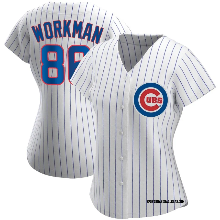 Gage Workman Women's Chicago Cubs White Authentic Home Jersey