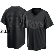 Garrett Cleavinger Men's Tampa Bay Rays Black Replica Pitch Fashion Jersey