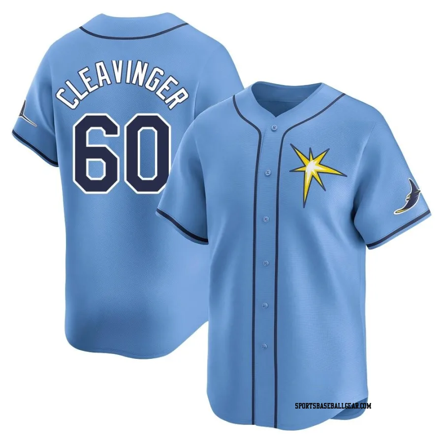 Garrett Cleavinger Men's Tampa Bay Rays Light Blue Limited Alternate Jersey