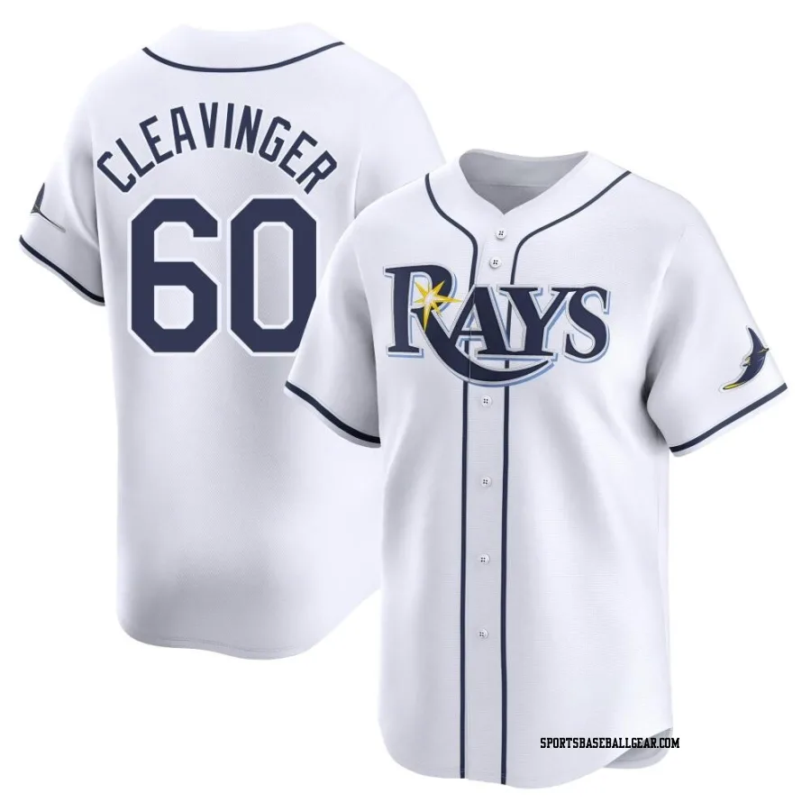 Garrett Cleavinger Men's Tampa Bay Rays White Limited Home Jersey