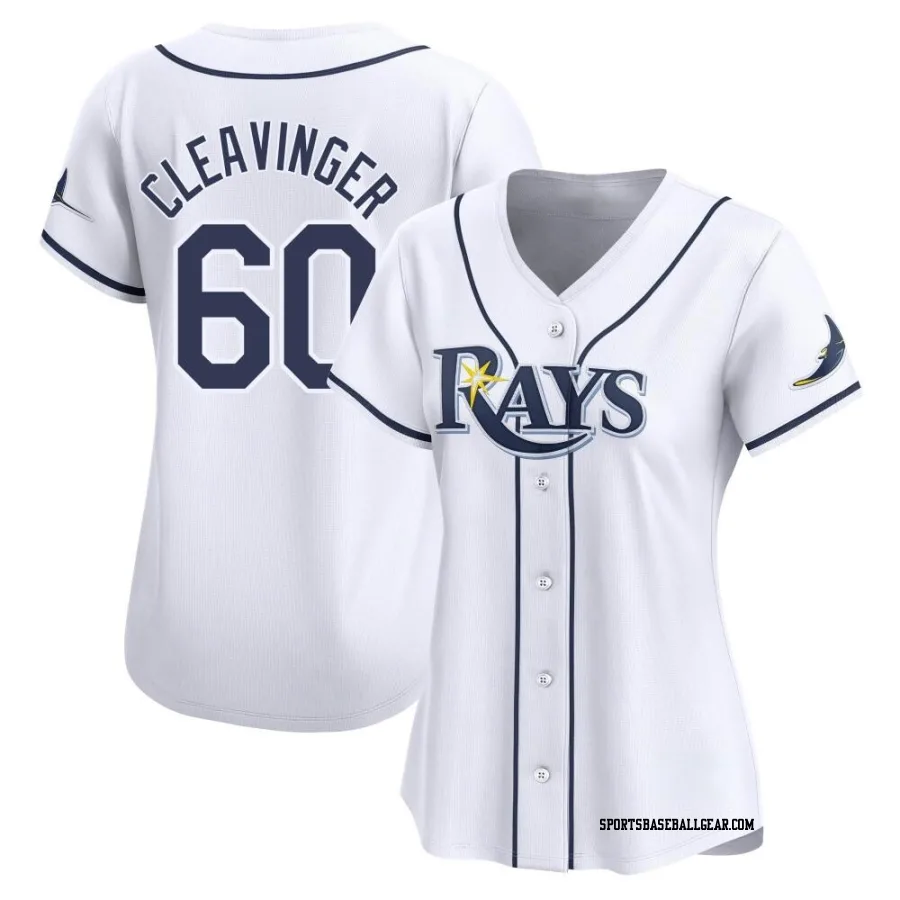 Garrett Cleavinger Women's Tampa Bay Rays White Limited Home Jersey