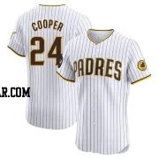 Garrett Cooper Men's San Diego Padres White Elite Home Patch Jersey