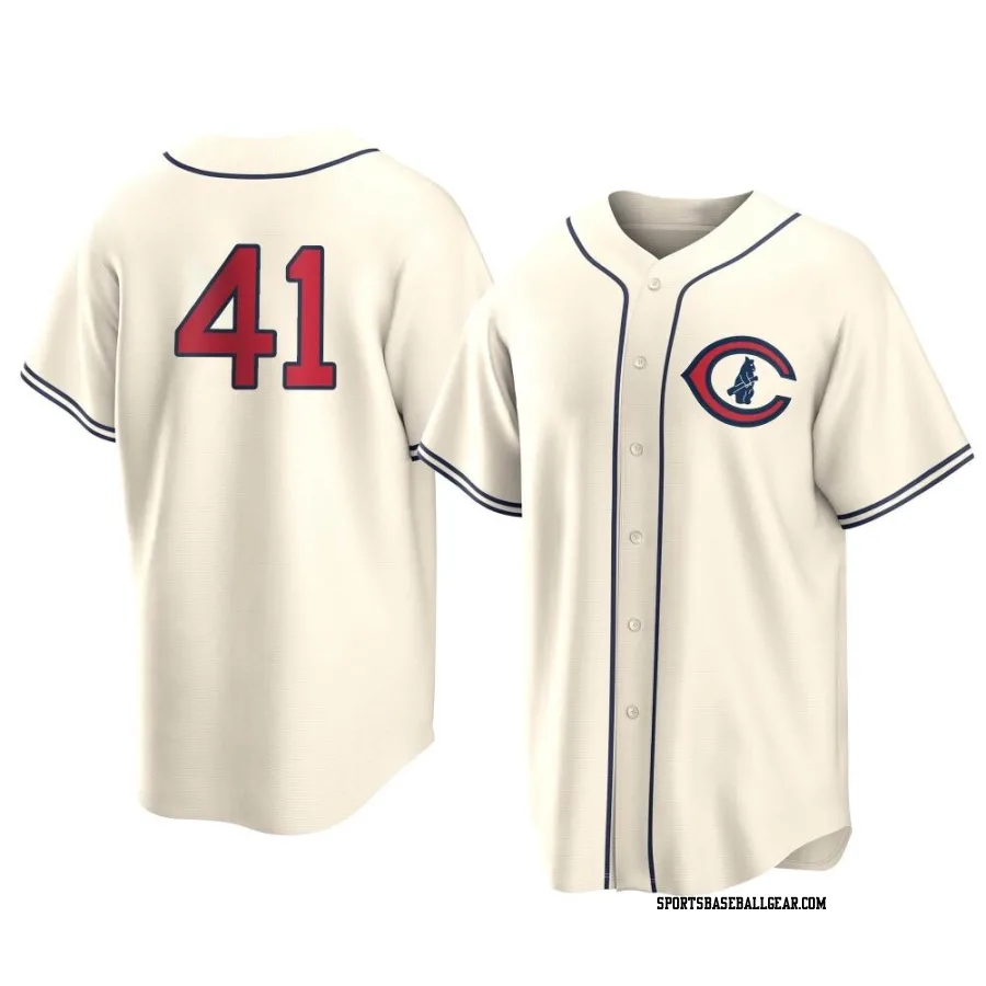 Garrett Cooper Youth Chicago Cubs Cream Replica 2022 Field Of Dreams Jersey