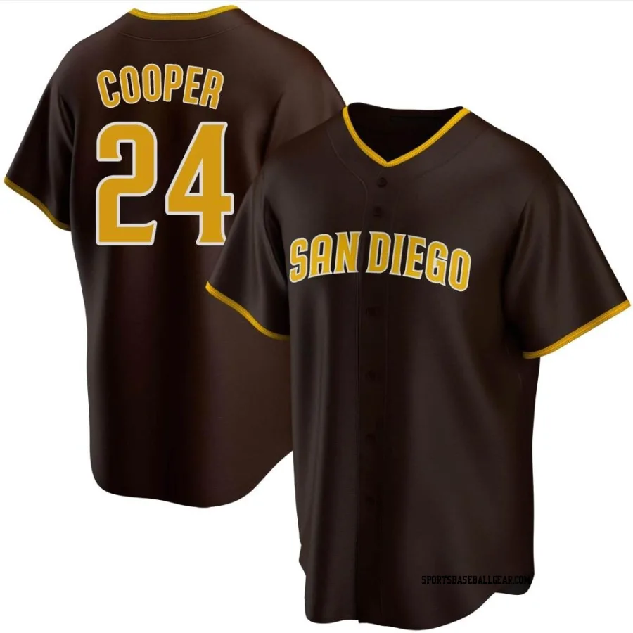 Garrett Cooper Youth San Diego Padres Brown Replica Road Jersey