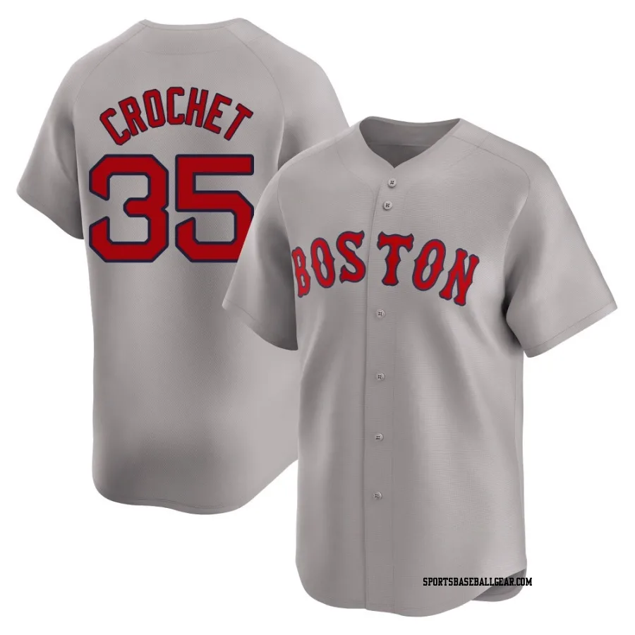 Garrett Crochet Men's Boston Red Sox Gray Limited Away Jersey